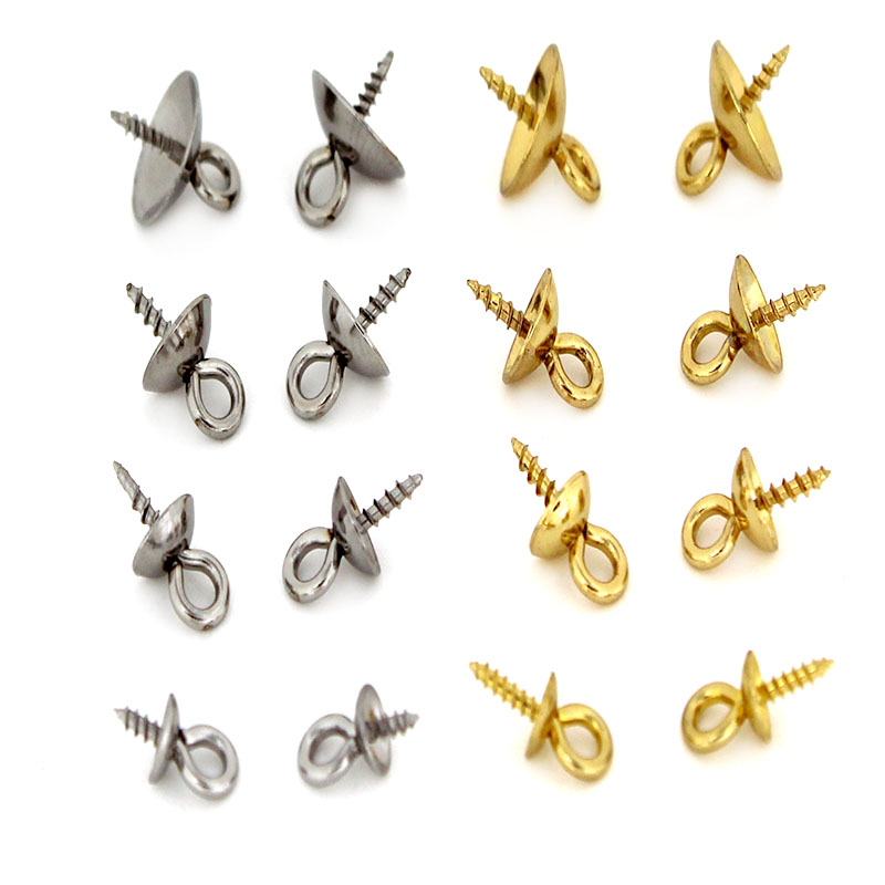 Jewelry Making Eye Pins - 20 Stück Edelstahl-Verschlüsse, Haken, Schraubösen, Stifte,