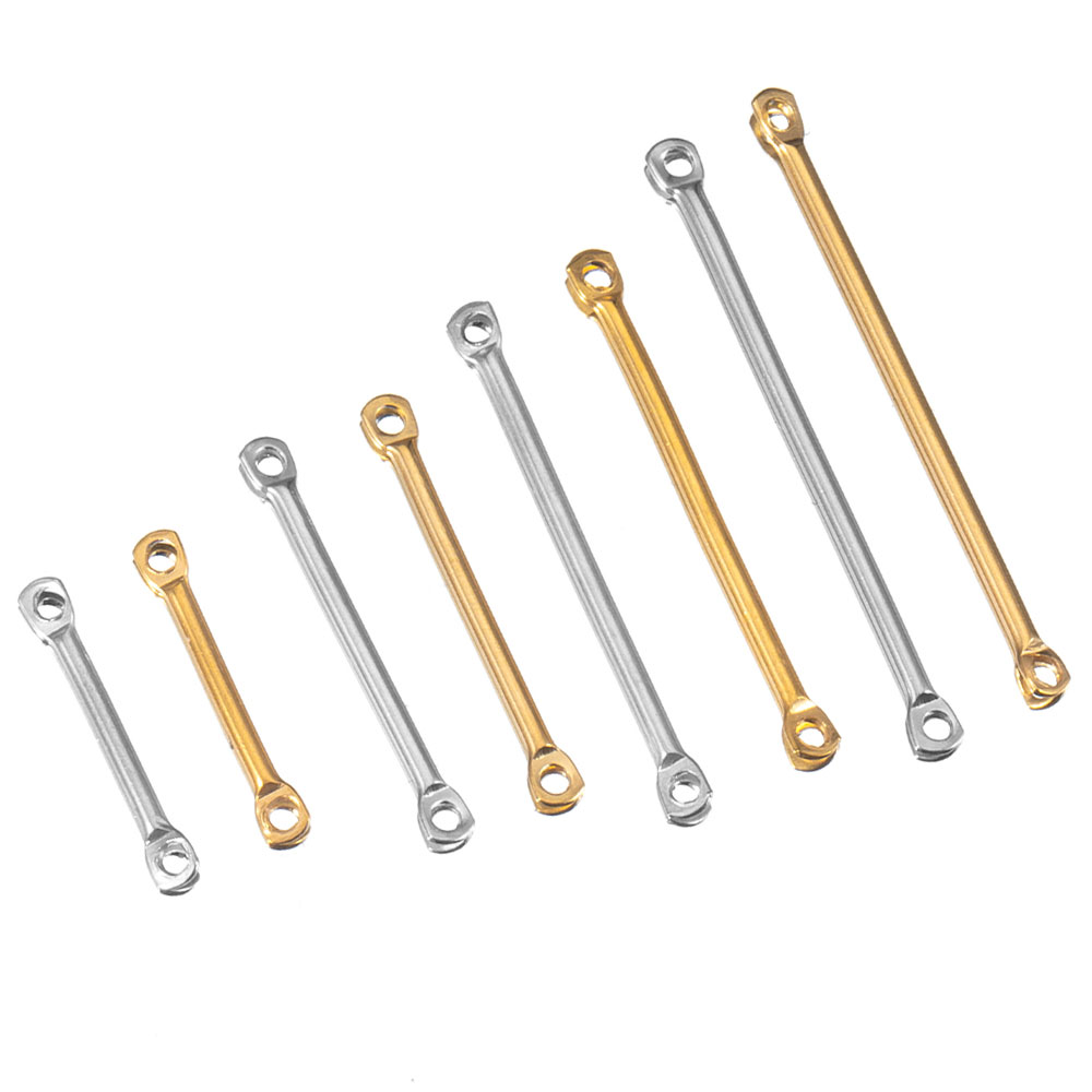 Jewelry Making Eye Pins - 20 Stück 15–30 mm Edelstahl-Flachkopfverbinder für