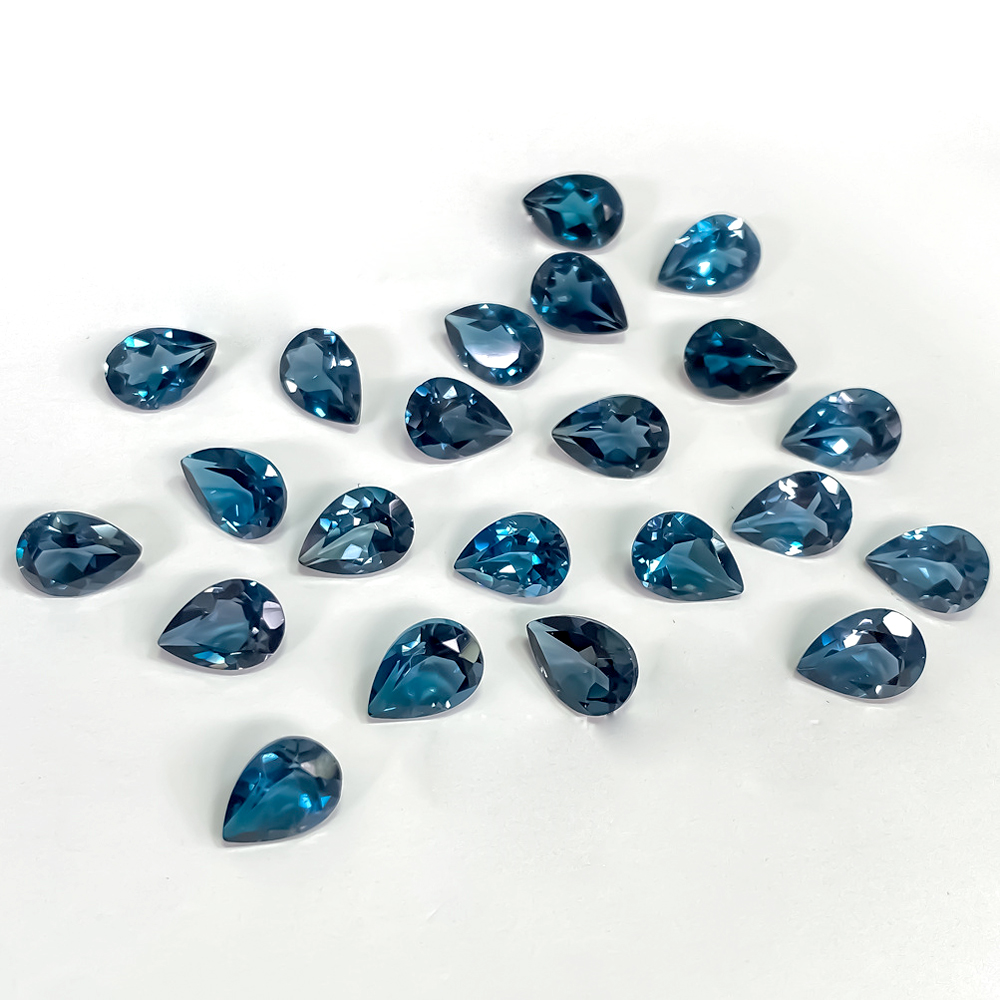 Jewelry Making In London - 20 Stück echte Natursteinbirne 3x5mm-5x7mm Facettenschliff