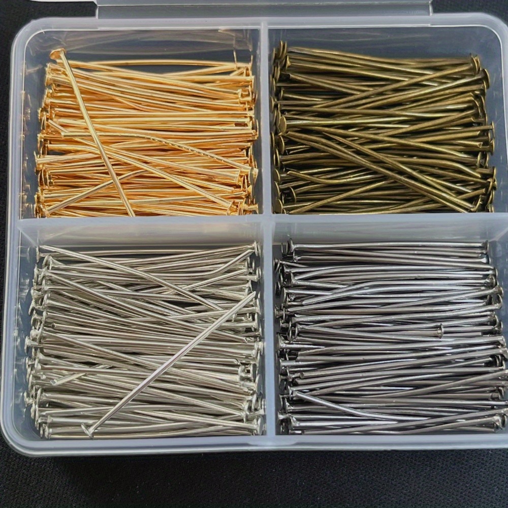 Jewelry Making Box - 400 Stück gemischte Eisenkopfnadeln, 30 mm,