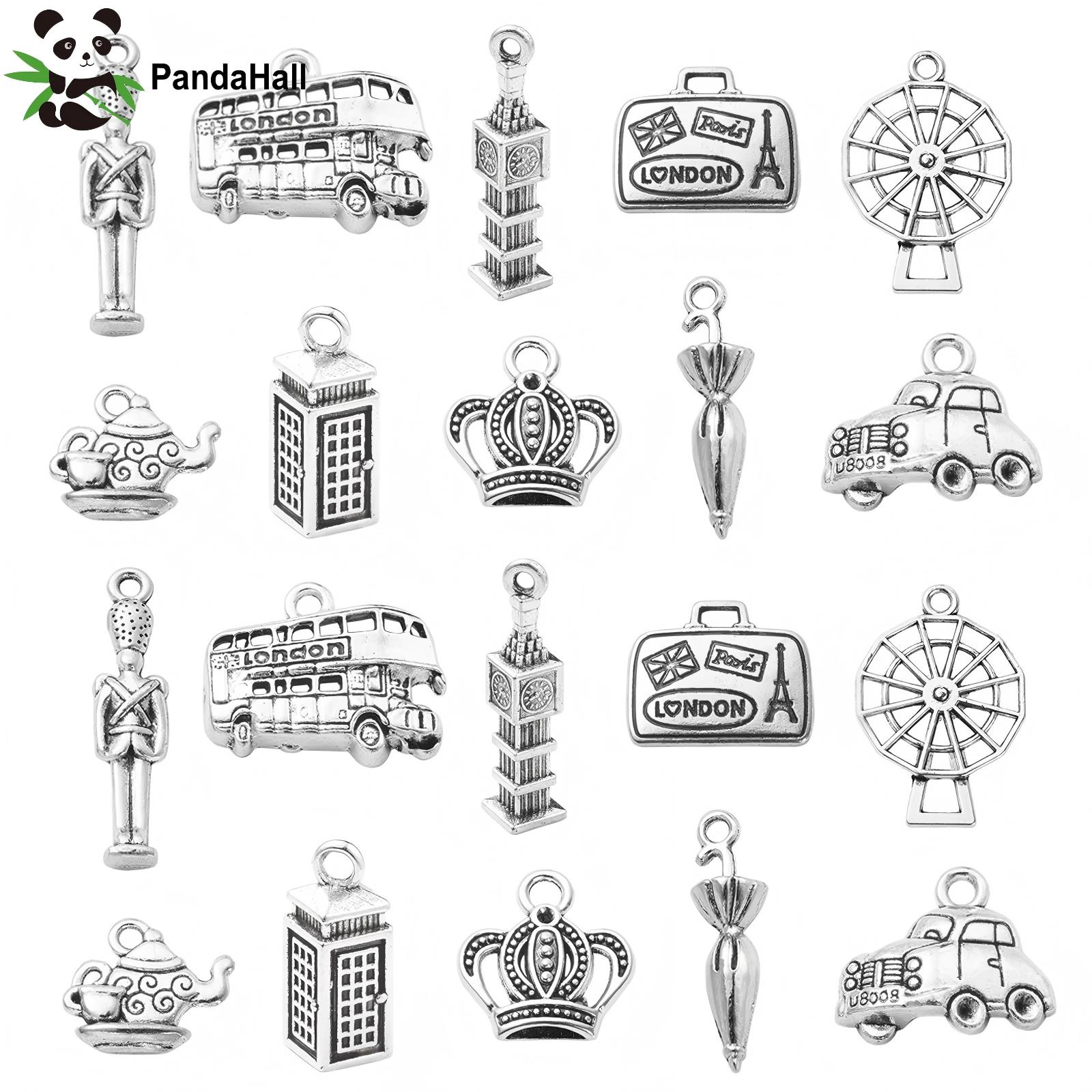 Jewelry Making In London - PandaHall 100 Stück 10 Stile London-Themen-Anhänger