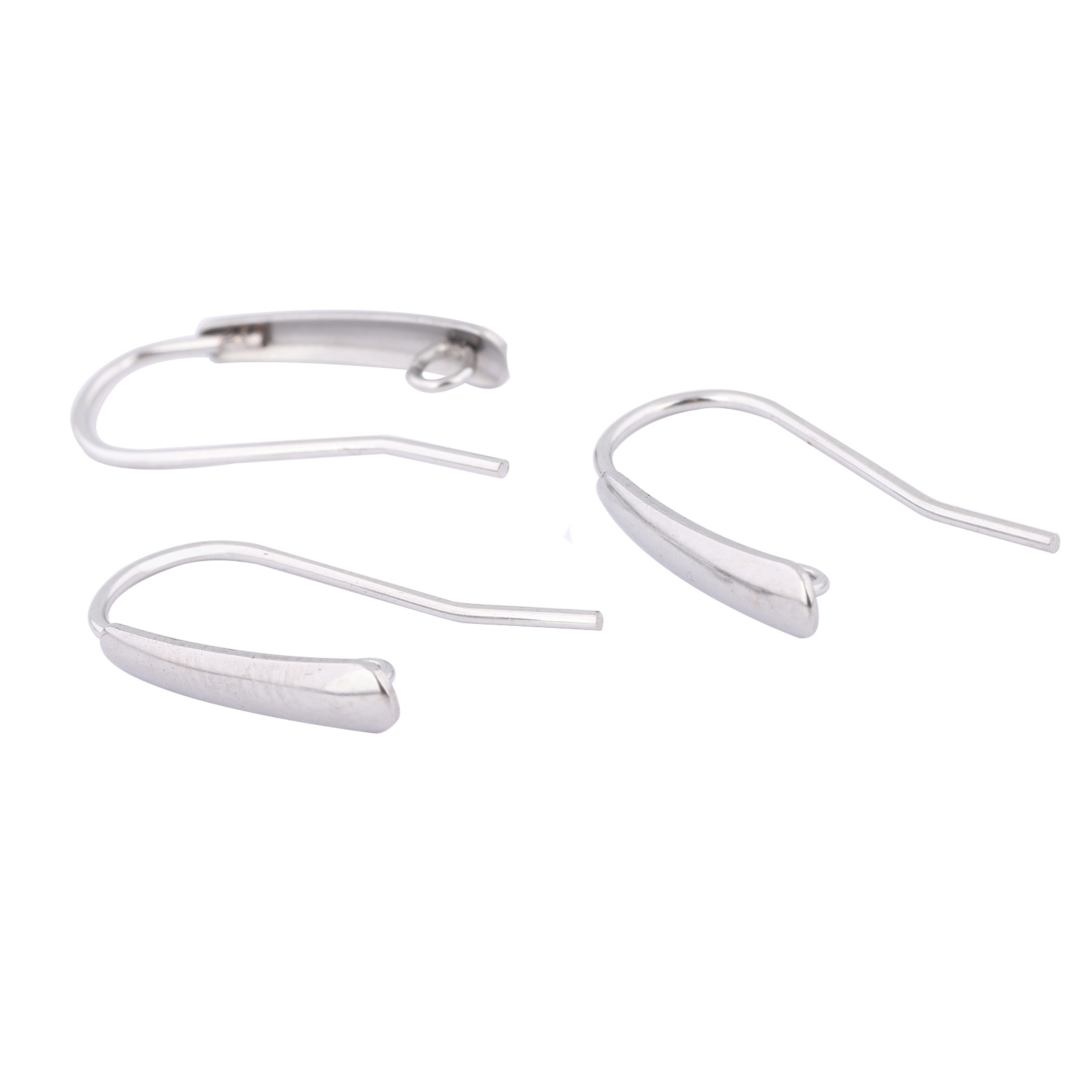 Jewelry Making Wire - 40 Stück Edelstahl-Ohrringhaken mit Schlaufe, DIY-Ohrdraht-Verschlüsse