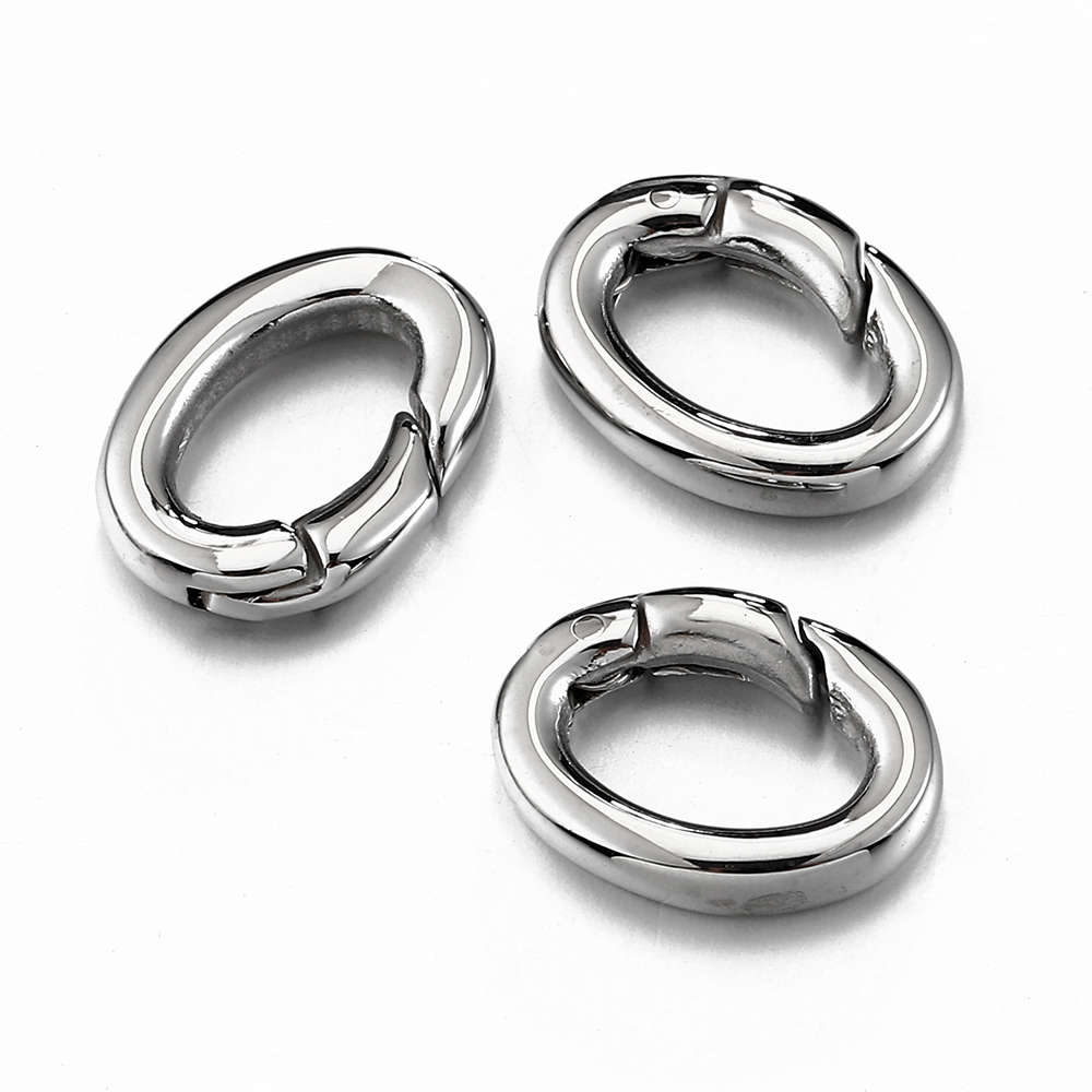 Jewelry Making Rings - 2 stücke/1pc Edelstahl Frühling Karabinerverschluss Oval