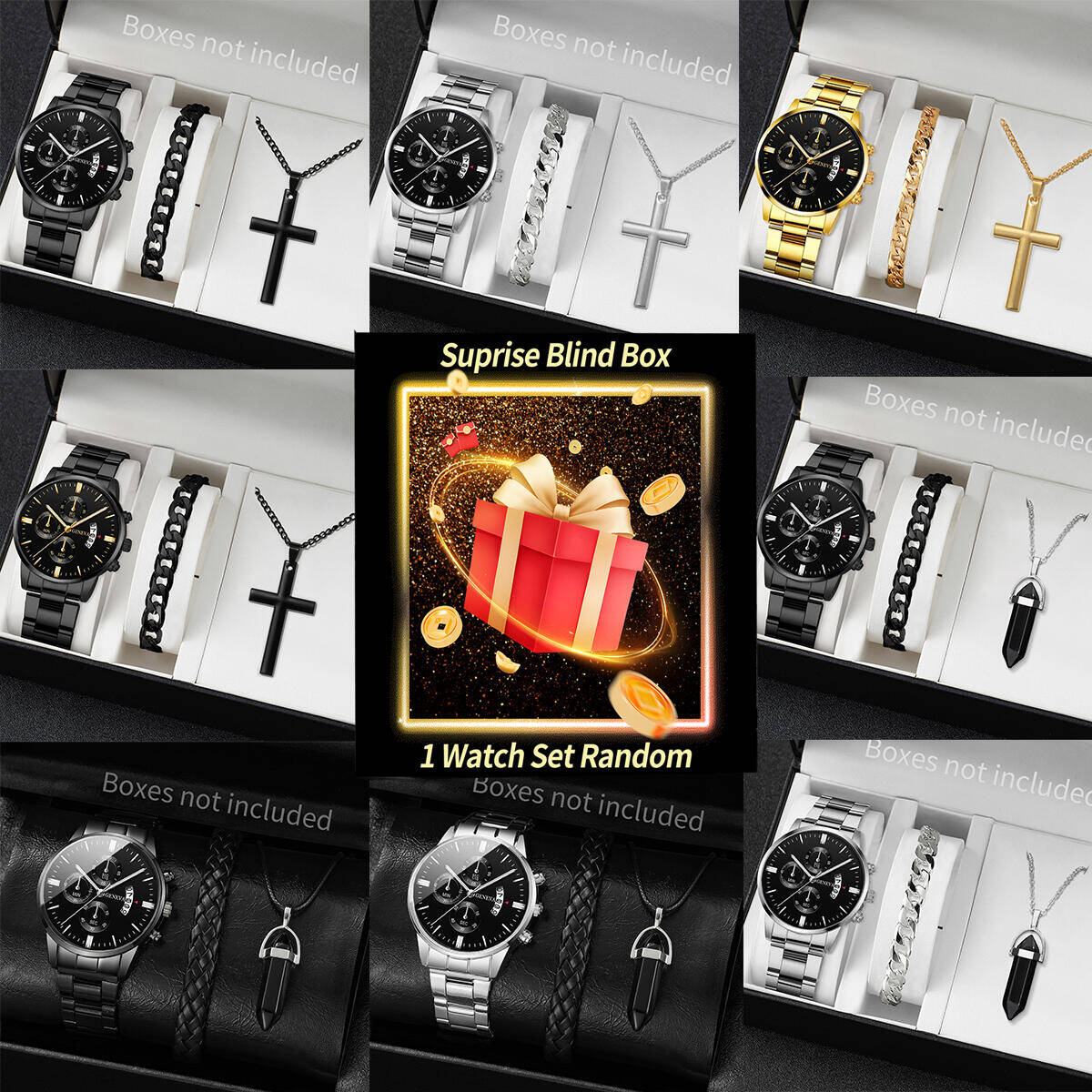 Jewelry Making Box - Überraschung Mystery Uhr Blind Box-3 Teile/satz