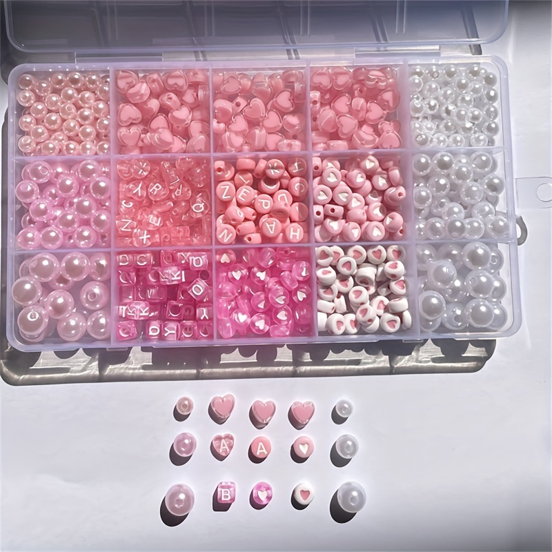 10-teilige rosa Alphabet-Box,  – Jewelry Making Box Bewertung und Preis