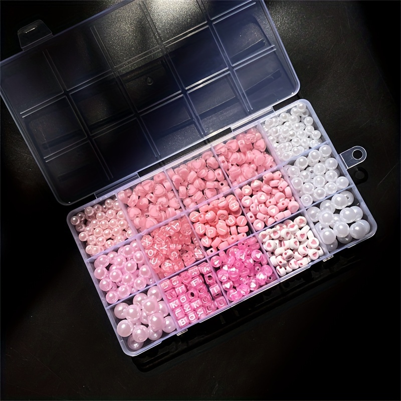 10-teilige rosa Alphabet-Box,  – Jewelry Making Box Bewertung und Preis