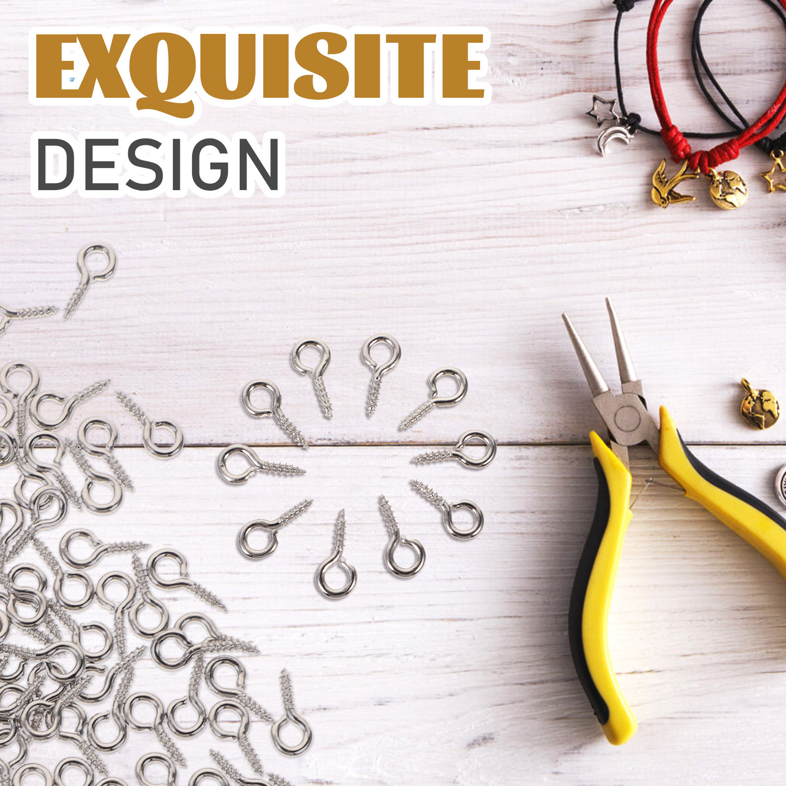 500 Stück Mini-Schraubösenstif – Jewelry Making Eye Pins Bewertung und Preis