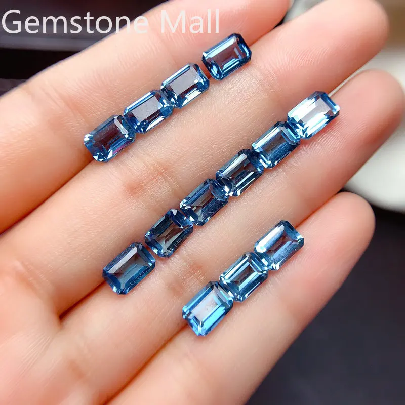 Natürlicher Topas im Smaragdsc – Jewelry Making In London Bewertung und Preis