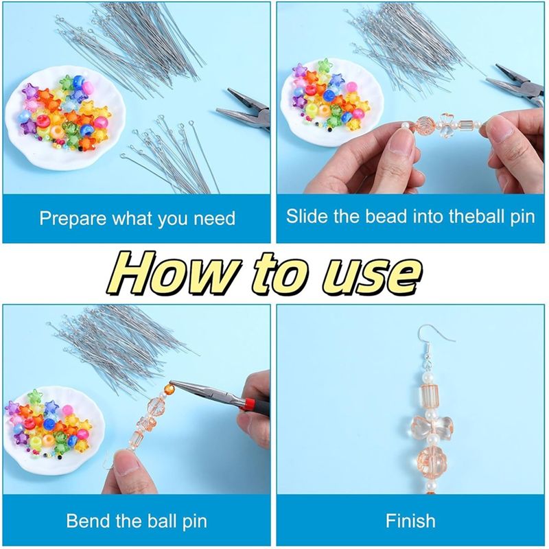 A01F-Hot 300 Stück 1,6 Zoll 30 – Jewelry Making Eye Pins Bewertung und Preis