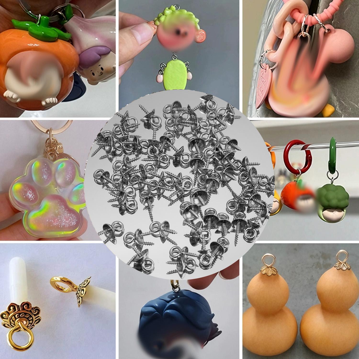 50 Stück 4/5/6mm Edelstahl-Sch – Jewelry Making Eye Pins Bewertung und Preis