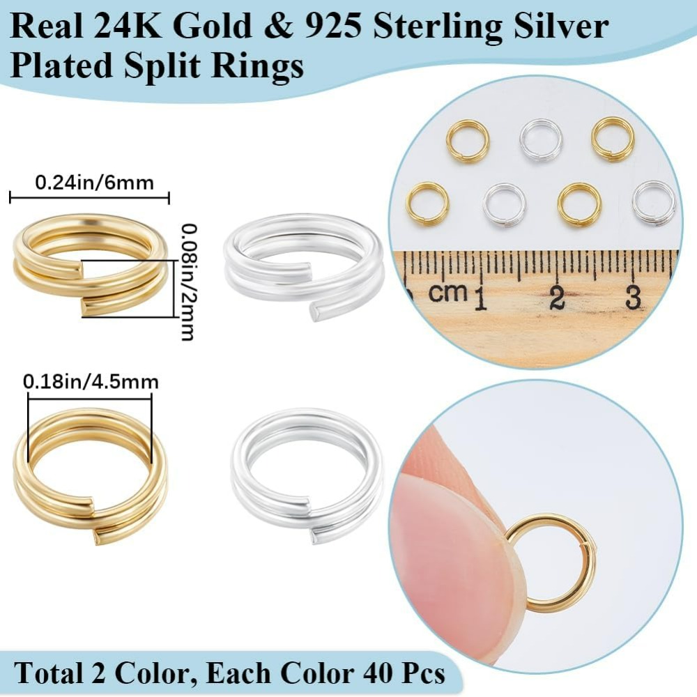 1 Box 80 Stück geteilter Biege – Jewelry Making Box Bewertung und Preis