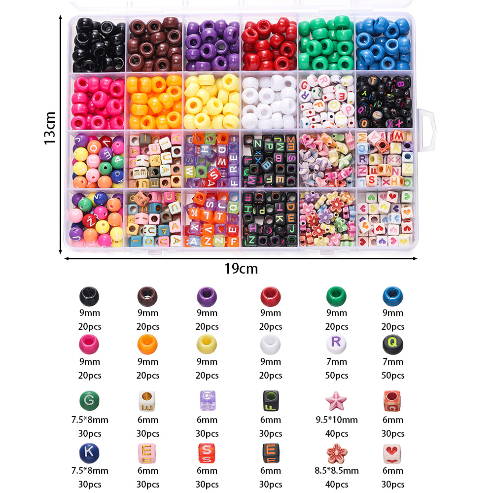 1 Box Bunte Acryl-Pony-Perlen, – Jewelry Making Box Bewertung und Preis