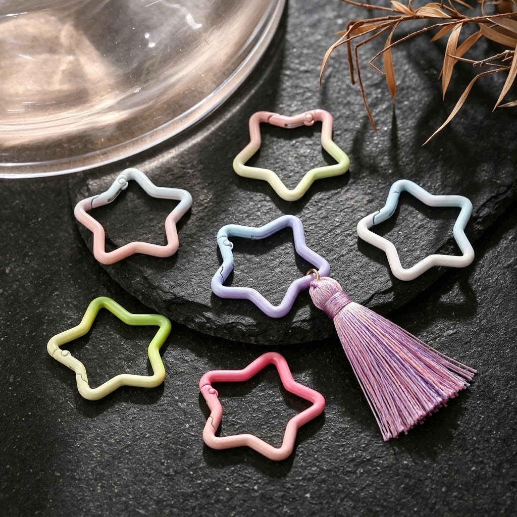 5 Stück Farbverlauf-Sternförmi – Jewelry Making Rings Bewertung und Preis